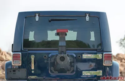 Kentrol Liftgate Hinge Pair Bare Grey Jeep JK 2007-2018 - 30016