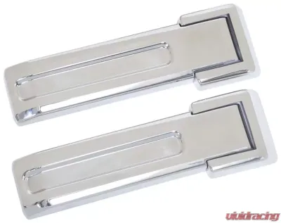 Kentrol Tailgate Hinge Overlays 4 Pieces Polished Silver for Jeep JK 2007-2018 - 30017