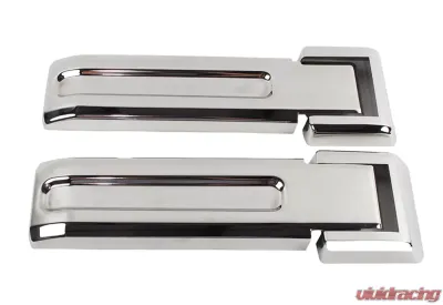 Kentrol Tailgate Hinge Overlays 4 Pieces Polished Silver for Jeep JK 2007-2018 - 30017