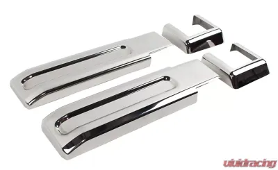 Kentrol Tailgate Hinge Overlays 4 Pieces Polished Silver for Jeep JK 2007-2018 - 30017
