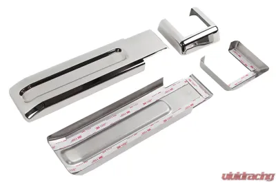 Kentrol Tailgate Hinge Overlays 4 Pieces Polished Silver for Jeep JK 2007-2018 - 30017