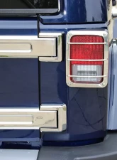 Kentrol Tailgate Hinge Overlays 4 Pieces Polished Silver for Jeep JK 2007-2018                                     - 30017 - Image 5