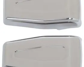 Kentrol Liftgate Hinge Overlays Pair Polished Silver for Jeep JK 2007-2018