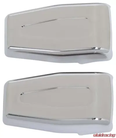 Kentrol Liftgate Hinge Overlays Pair Polished Silver for Jeep JK 2007-2018 - 30018