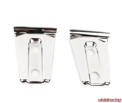 Kentrol Hood Hinge Overlays Pair Polished Silver for Jeep JK 2007-2018 - 30019