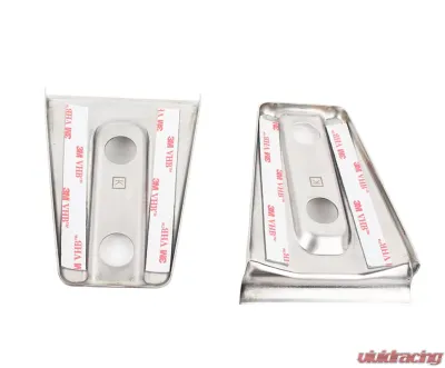 Kentrol Hood Hinge Overlays Pair Polished Silver for Jeep JK 2007-2018 - 30019