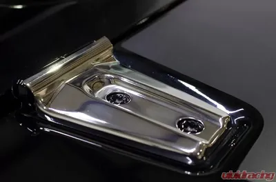 Kentrol Hood Hinge Overlays Pair Polished Silver for Jeep JK 2007-2018 - 30019