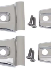 Kentrol Door Hinge Overlays 4 Pieces Polished Silver for Jeep JK 2007-2018                                     - 30020 - Image 6