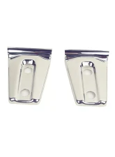 Kentrol Door Hinge Overlays 4 Pieces Polished Silver for Jeep JK 2007-2018                                     - 30020 - Image 2