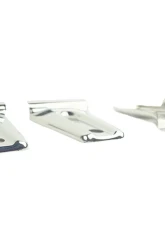 Kentrol Door Hinge Overlays 4 Pieces Polished Silver for Jeep JK 2007-2018                                     - 30020 - Image 4