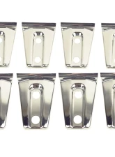 Kentrol Door Hinge Overlays 8 Pieces Polished Silver for Jeep JK 2007-2018                                     - 30021 - Image 2