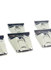 Kentrol Door Hinge Overlays 8 Pieces Polished Silver for Jeep JK 2007-2018                                     - 30021 - Image 3