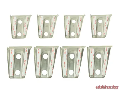 Kentrol Door Hinge Overlays 8 Pieces Polished Silver for Jeep JK 2007-2018 - 30021