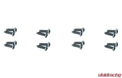 Kentrol Door Hinge Overlays 8 Pieces Polished Silver for Jeep JK 2007-2018 - 30021