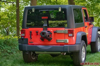 Kentrol Liftgate Button Covers Pair Polished Silver for Jeep JK 2007-2018 - 30022