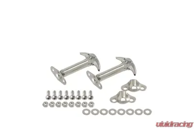 Kentrol Hood Catch Pair Polished Silver for Jeep CJ | YJ 1955-1995 - 30401