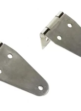 Kentrol Hood Hinge Pair Polished Silver for Jeep CJ YJ 1955-1995                                     - 30402 - Image 2