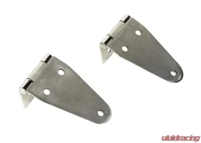 Kentrol Hood Hinge Pair Polished Silver for Jeep CJ YJ 1955-1995 - 30402