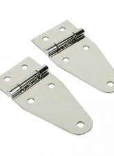 Kentrol Hood Hinge Pair Polished Silver for Jeep CJ YJ 1955-1995                                     - 30402 - Image 3