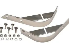 Kentrol Rear Body Guard Pair Polished Silver for Jeep CJ 1955-1986