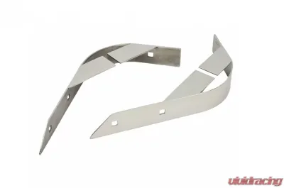 Kentrol Rear Body Guard Pair Polished Silver for Jeep CJ 1955-1986 - 30404