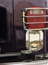 Kentrol Rear Body Guard Pair Polished Silver for Jeep CJ 1955-1986                                     - 30404 - Image 6