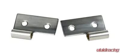 Kentrol Lower Door Hinge Pair Polished Silver for Jeep CJ YJ TJ 1976-2006 - 30407