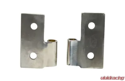 Kentrol Lower Door Hinge Pair Polished Silver for Jeep CJ YJ TJ 1976-2006 - 30407