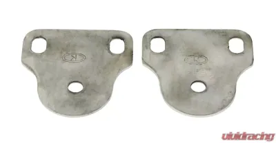 Kentrol Interior Windshield Brackets Pair Polished Silver for Jeep CJ YJ 1976-1995 - 30408