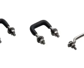 Kentrol Windshield Tie Down Kit Polished Silver for Jeep CJ 1955-1986
