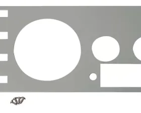 Kentrol Gauge Cover Polished Silver Jeep CJ 1977-1986