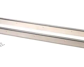 Kentrol Rocker Guards Pair Polished Silver for Jeep CJ5 1955-1983