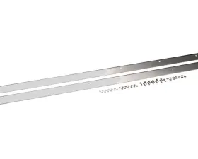 Kentrol Rocker Guards Pair Polished Silver for Jeep CJ7 1976-1986