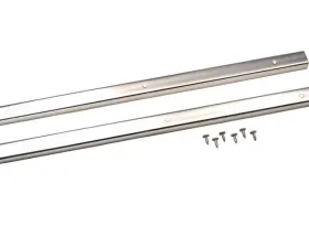 Kentrol Entry Guards Pair Polished Silver Jeep CJ7 1976-1995