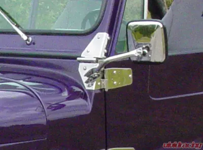 Kentrol Mirror Kit Pair Polished Silver Jeep CJ 1955-1986 - 30417