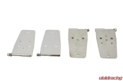 Kentrol Door Hinge Set 4 Pieces Polished Silver for Jeep CJ YJ 1976-1993 - 30420
