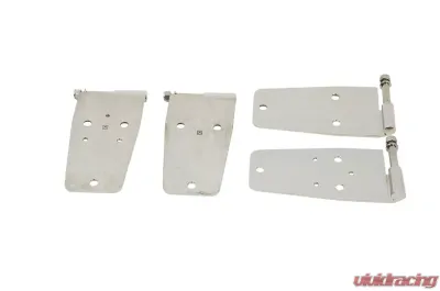 Kentrol Door Hinge Set 4 Pieces Polished Silver for Jeep CJ YJ 1976-1993 - 30420
