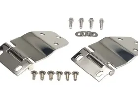 Kentrol Liftgate Hinge Pair Polished Silver for Jeep CJ7 1977-1986