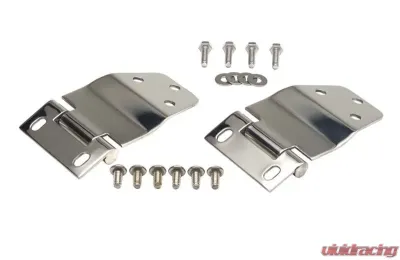 Kentrol Liftgate Hinge Pair Polished Silver for Jeep CJ7 1977-1986 - 30421