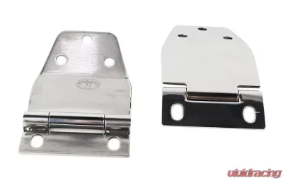 Kentrol Liftgate Hinge Pair Polished Silver for Jeep CJ7 1977-1986 - 30421