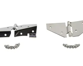 Kentrol Windshield Hinge Pair Polished Silver for Jeep CJ | YJ 1976-1995