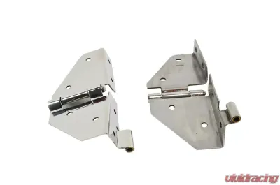 Kentrol Windshield Hinge Pair Polished Silver for Jeep CJ | YJ 1976-1995 - 30427