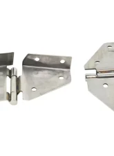 Kentrol Windshield Hinge Pair Polished Silver for Jeep CJ | YJ 1976-1995                                     - 30427 - Image 3