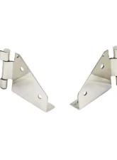 Kentrol Windshield Hinge Pair Polished Silver for Jeep CJ | YJ 1976-1995                                     - 30427 - Image 4