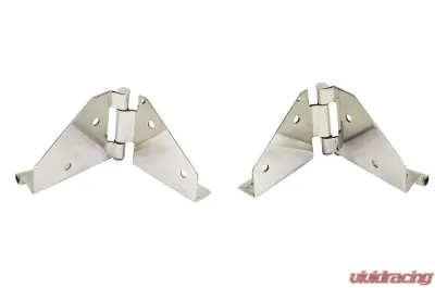 Kentrol Windshield Hinge Pair Polished Silver for Jeep CJ | YJ 1976-1995 - 30427