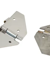 Kentrol Windshield Hinge Pair Polished Silver for Jeep CJ | YJ 1976-1995                                     - 30427 - Image 5