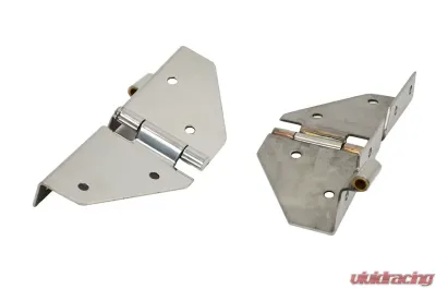 Kentrol Windshield Hinge Pair Polished Silver for Jeep CJ | YJ 1976-1995 - 30427