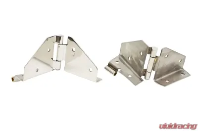 Kentrol Windshield Hinge Pair Polished Silver for Jeep CJ | YJ 1976-1995 - 30427