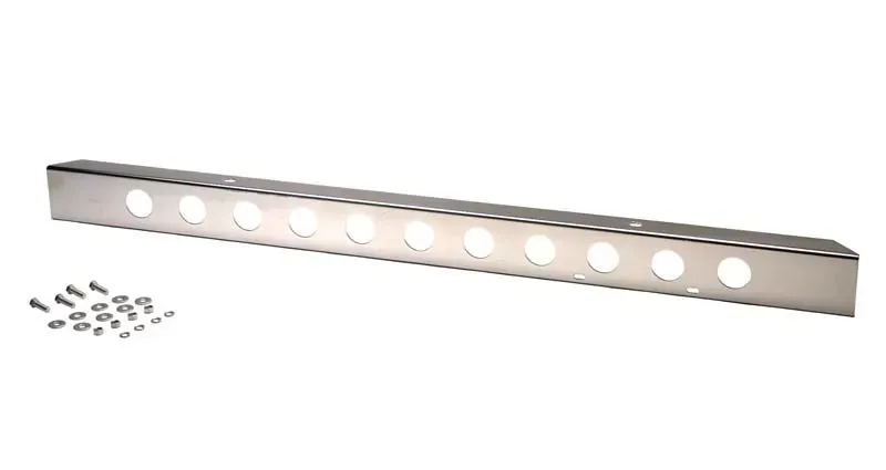 Kentrol 54" Front Bumper w/ Holes Polished Silver Jeep CJ 1945-1986 - 30429