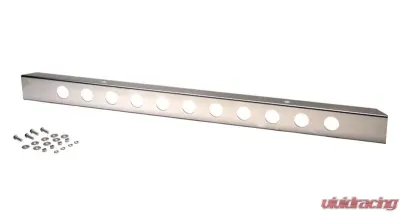 Kentrol 54" Front Bumper w/ Holes (No License Plate Holes) Polished Silver Jeep CJ 1945-1986 - 30429WH